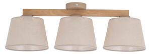 Brilagi - Lustră cu montaj pe plafon LATTE SABIA 3xE27/15W/230V pin/bej