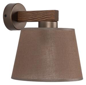 Brilagi - Aplica de perete LATTE 1xE27/15W/230V pin/maro