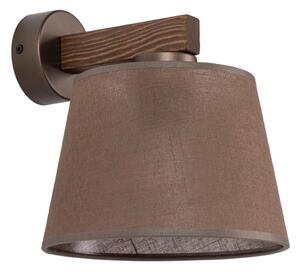 Brilagi - Aplica de perete LATTE 1xE27/15W/230V pin/maro