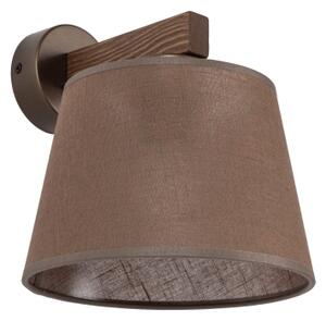 Brilagi - Aplica de perete LATTE 1xE27/15W/230V pin/maro