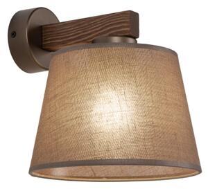 Brilagi - Aplica de perete LATTE 1xE27/15W/230V pin/maro