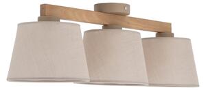 Brilagi - Lustră cu montaj pe plafon LATTE SABIA 3xE27/15W/230V pin/bej