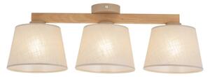 Brilagi - Lustră cu montaj pe plafon LATTE SABIA 3xE27/15W/230V pin/bej