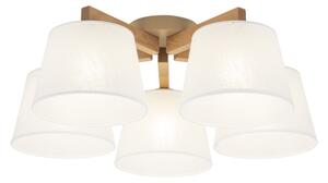 Brilagi - Lustră aplicată LATTE SABIA 5xE27/15W/230V pin/alb