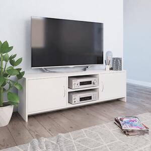 Comodă TV, alb lucios, 120 x 30 x 37,5 cm, PAL