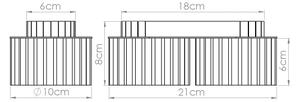 Sollux SL.1828 - Lampă spot AURA, 2x GX53, 10W, 230V, roz