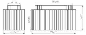 Sollux SL.1820 - Spot AURA 2x GU10/10W/230V, roșu