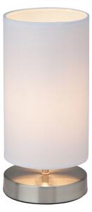Brilliant - Lampă de masă CLARIE 1xE14/40W/230V crom mat/alb