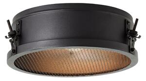 Brilliant - Plafonieră ZOIS 1xE27/60W/230V, diametru 30 cm, neagră