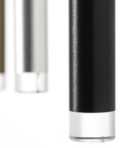 Brilliant CEMBALO - lustru suspendat LED dimabil, 60W, 230V, crom/negru/maro