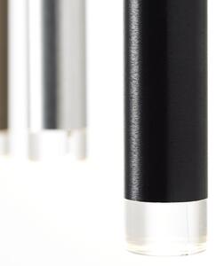 Brilliant CEMBALO - lustru suspendat LED dimabil, 60W, 230V, crom/negru/maro