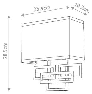 Hinkley HK-LANZA2-BR - Aplică de perete LANZA, 2xE14/40W/230V, finisaj bronz