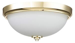 Feiss FE-MALIBU-F-BATH-PB - Plafonieră pentru baie MALIBU, 2x E27/60W, 230V, IP44, auriu