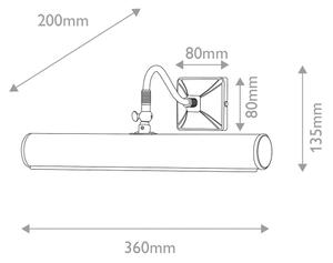 Elstead PL1-20-BB - Aplica pentru tablouri, 2xE14/40W/230V, finisaj auriu