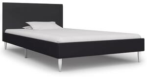 Cadru de pat, negru, 90 x 200 cm, material textil
