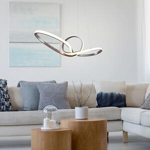 Lampă suspendată de design din oțel cu LED-uri reglabile în 3 trepte - Levi