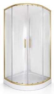 Cabina dus rama aurie 90x90, sticla securizata 5mm. Cadita este inclusa in pret!