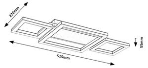 Rabalux 71477 - Plafonieră LED GLAVIAN, 24 W, 230 V, 51,5 x 22 cm