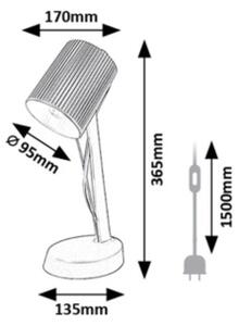 Rabalux SOLVET 74087 - Lampă de birou 1xE14/11W/230V, verde
