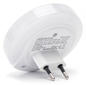Aigostar - Lampă LED de veghe pentru priză cu USB LED/0,4W/230V