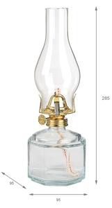 Brilagi - Lampă cu petrol MERLIN transparentă