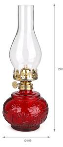 Brilagi - Lampă cu petrol MERLIN roșie
