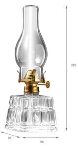 Brilagi - Lampă cu petrol MERLIN transparentă/aurie