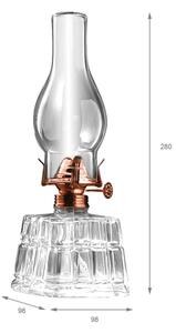 Brilagi - Lampă cu petrol MERLIN clară/bronzată/patinată