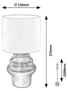 Rabalux 74058 - Lampă de masă GLIMO, 1xE14/40W/230V, neagră