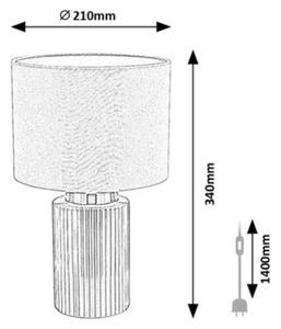 Rabalux 74045 - Lampă de birou GLOVY, 1xE14/40W/230V, gri