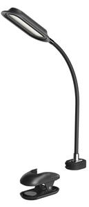 Immax 08998L - Lampă de birou LED+CCT, reglabilă, cu clemă CLIP, 7,5W/230V, neagră