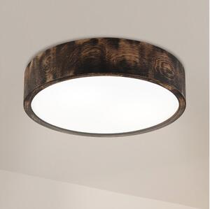 Brilagi - Plafonieră LED CARVALHO SMOKEY LED/36W/230V, finisaj stejar, diametru 37,5 cm