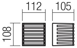 Redo 90639-Aplică LED de exterior BLAZE LED/12W/230V 3000K IP54 antracit