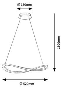 Rabalux 72281 - Lustră LED suspendată pe cablu KALLIRA LED/40W/230V 3000K