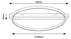 Rabalux 71344 - Plafonieră BELIZA LED/45W/230V 3000K 50x55 cm neagră