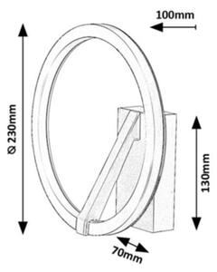 Rabalux 71350 - Aplică de perete LED RENARA, 8W, 230V, 3000K