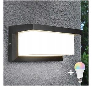 Aplică de perete exterior LED RGBW NEELY, compatibilă cu dimmer, 1xE27/9W/230V, IP54, antracit