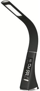 Lampă de birou LED reglabilă cu afișaj, 7W/5V, negru