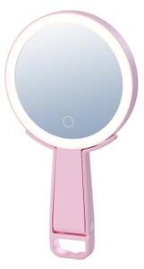 Immax 09102L - Oglindă cosmetică dimabilă LED CCT SWEET, 3W/5V, roz