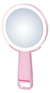 Immax 09102L - Oglindă cosmetică dimabilă LED CCT SWEET, 3W/5V, roz