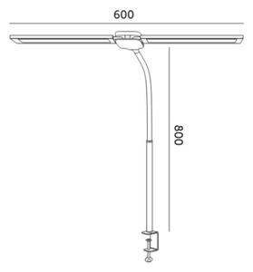 Brilagi - Lampă de birou LED reglabilă USB VARIO LED/14W/5V 3000-6000K neagră