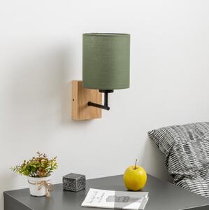 Lampă de perete Brilagi NUBILA WOOD 1xE27/25W/230V stejar/verde