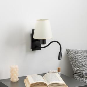 Lampă LED de perete Brilagi NUBILA 1xE27/25W/230V + LED/3W negru/crem