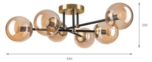 Brilagi - Lustră aplicată MALIVA, 6xE14/15W/230V, aurie