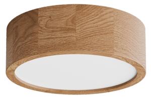 Plafonieră de baie CLEO cu senzor, 2 x E27 / 24 W / 230 V, diametru 27,5 cm, IP54, finisaj stejar