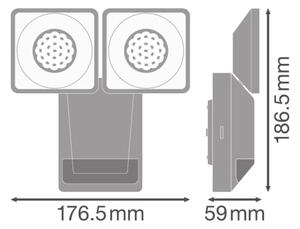 Aplică LED de exterior cu senzor SPOT 2xLED/8W/230V IP55 Ledvance