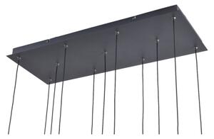 Zuma Line MD2291-11B-3BGT - Lustră LED suspendată pe cablu NELSON 11xLED/3W/230V neagră