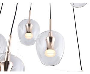 Zuma Line MD2291-11B-3BGT - Lustră LED suspendată pe cablu NELSON 11xLED/3W/230V neagră