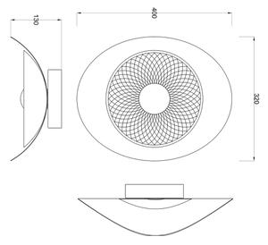 Zuma Line MB2293-1M-3BGT - aplică de perete LED DIOP, 8W, 230V, aur roz