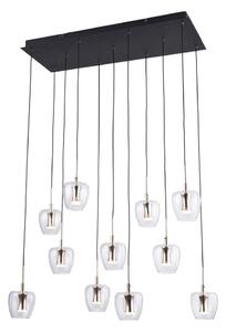 Zuma Line MD2291-11B-3BGT - Lustră LED suspendată pe cablu NELSON 11xLED/3W/230V neagră